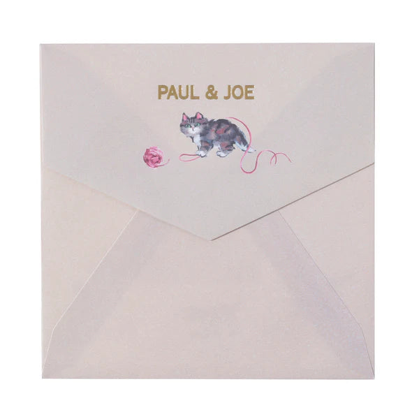 Paul & Joe Papeterie Carte chats pelotes beige lot 3 papier