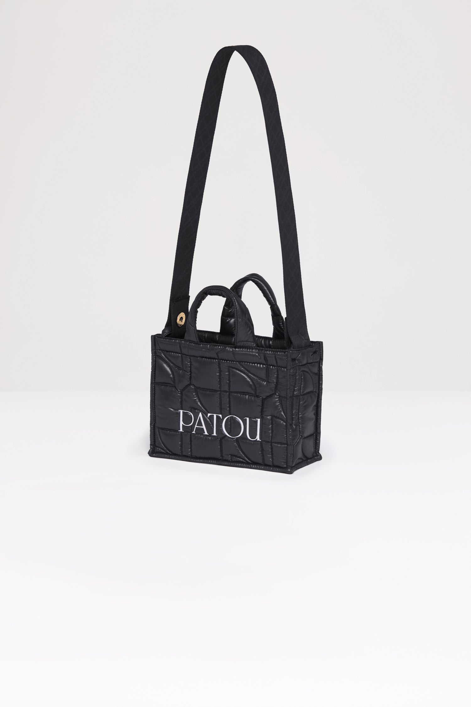 Patou AC025 sac cabas tote matelassé noir polyamide recyclé