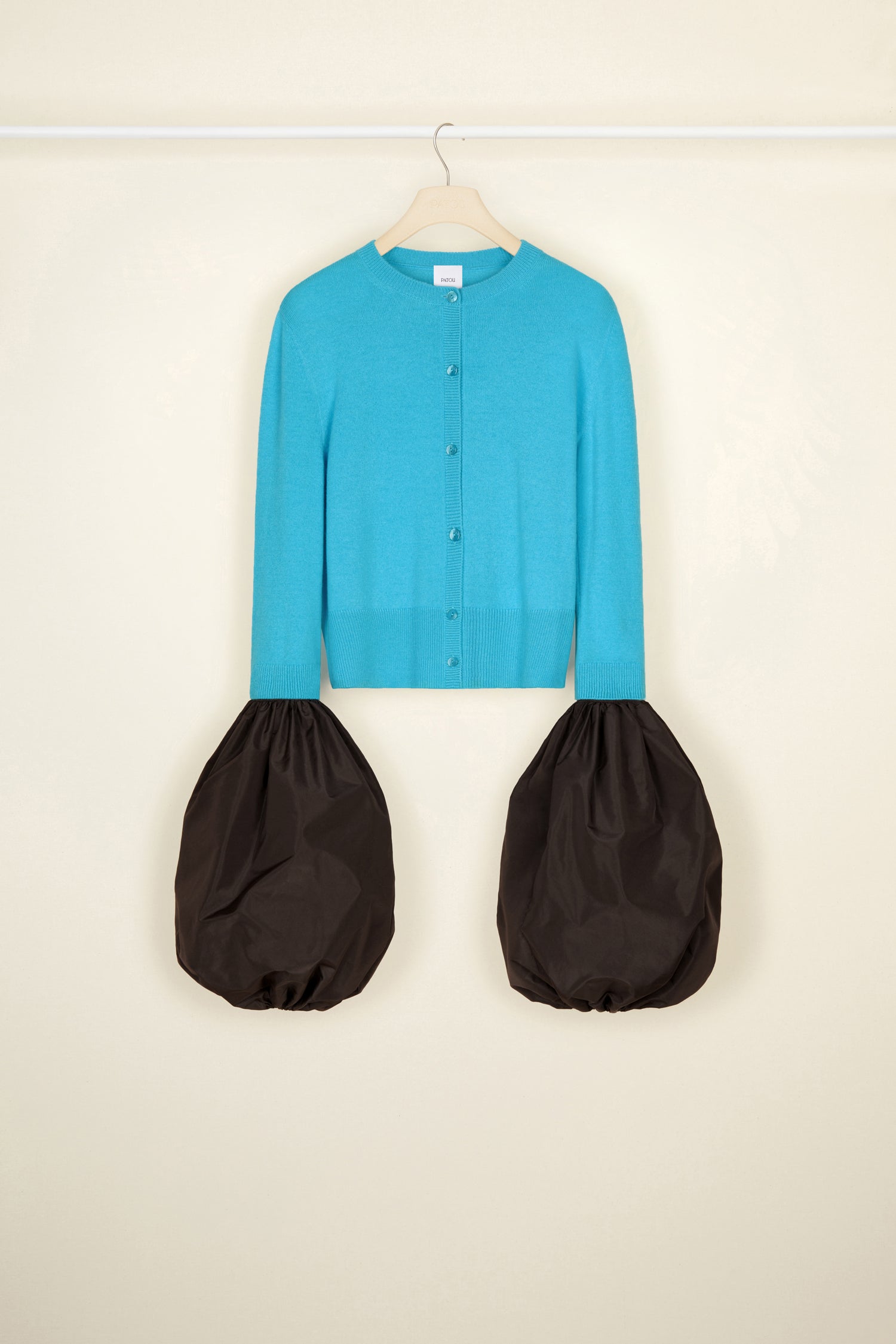 Patou KN055 cardigan cachemire bleu Bretagne XS-XL