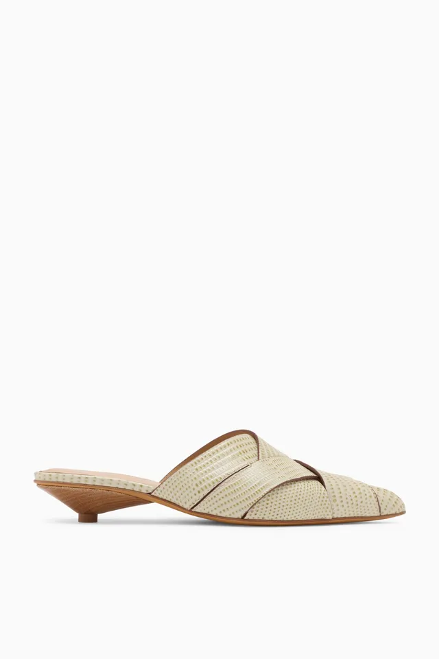 Ulla Johnson Charlotte SP271019 mule Olive cuir 25 mm