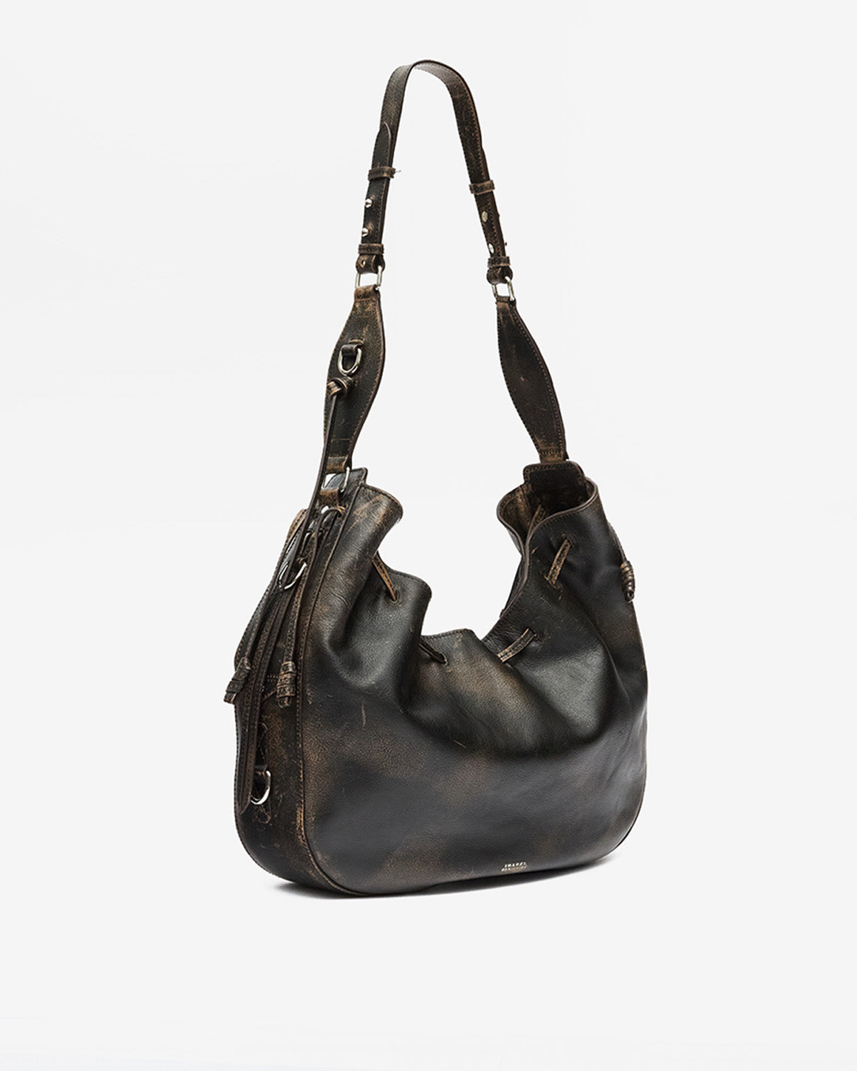 Isabel Marant Bolton Hobo sac cuir marron vintage