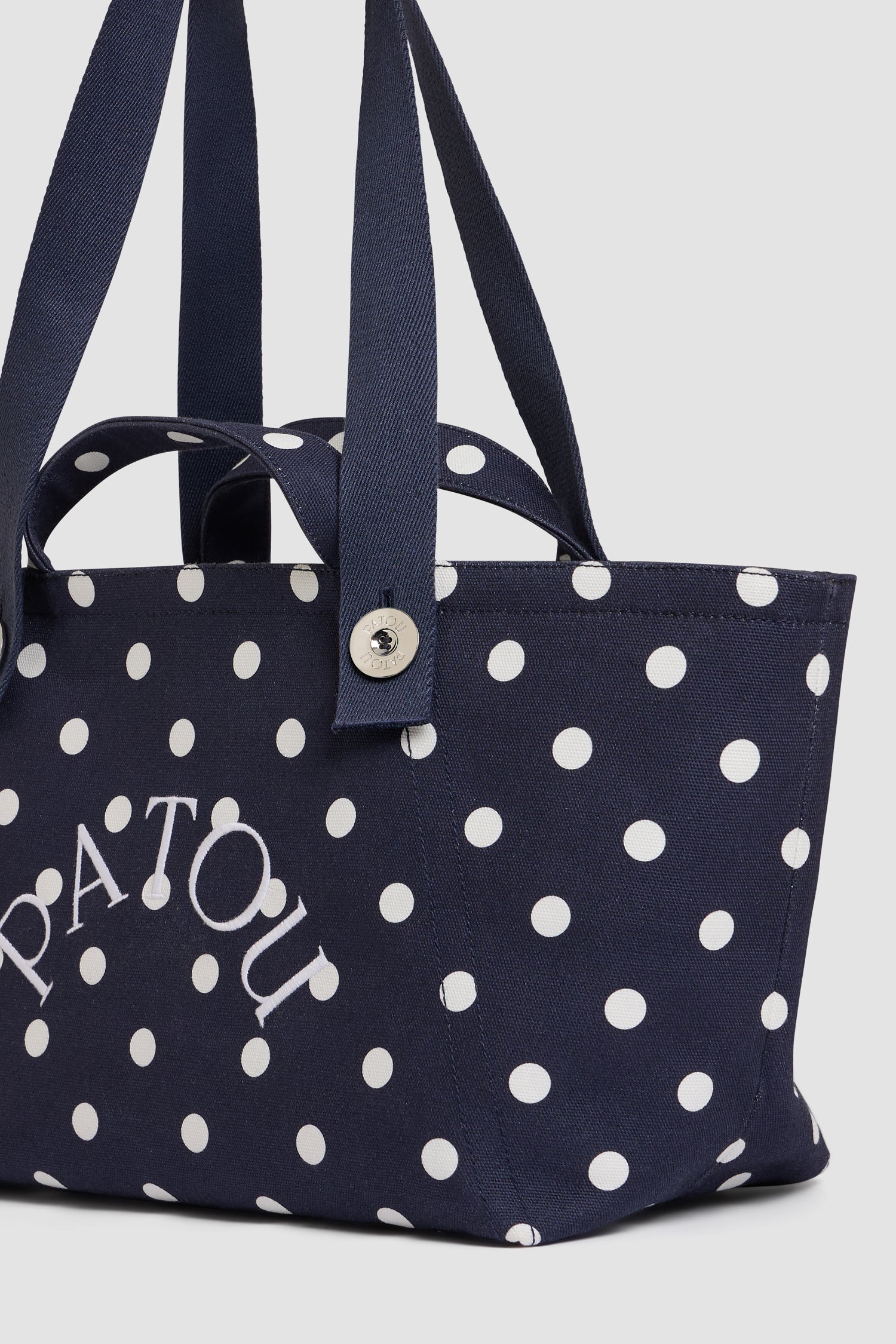 Patou Bags AC131 Trapeze Tote bag coton bio Bleu Meteorite TU