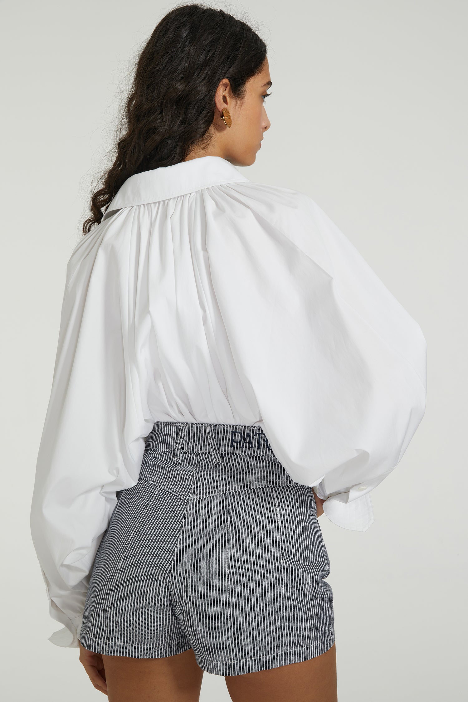 Patou Artist P24BL0310017001W chemisier blanc coton popeline