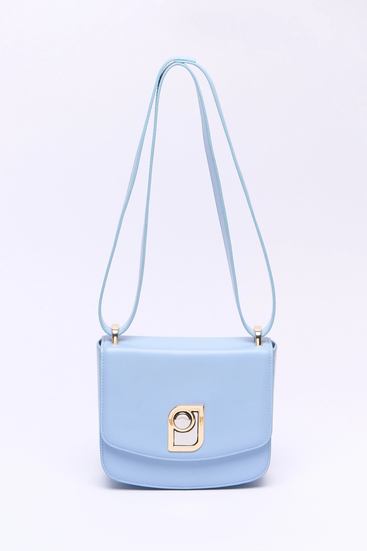 Paul & Joe Jeanne petit sac cuir lisse bleu