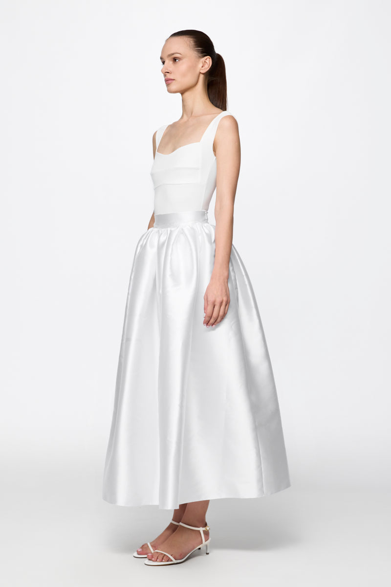 ATU Body Couture Taffeta jupe midi S blanche texturée