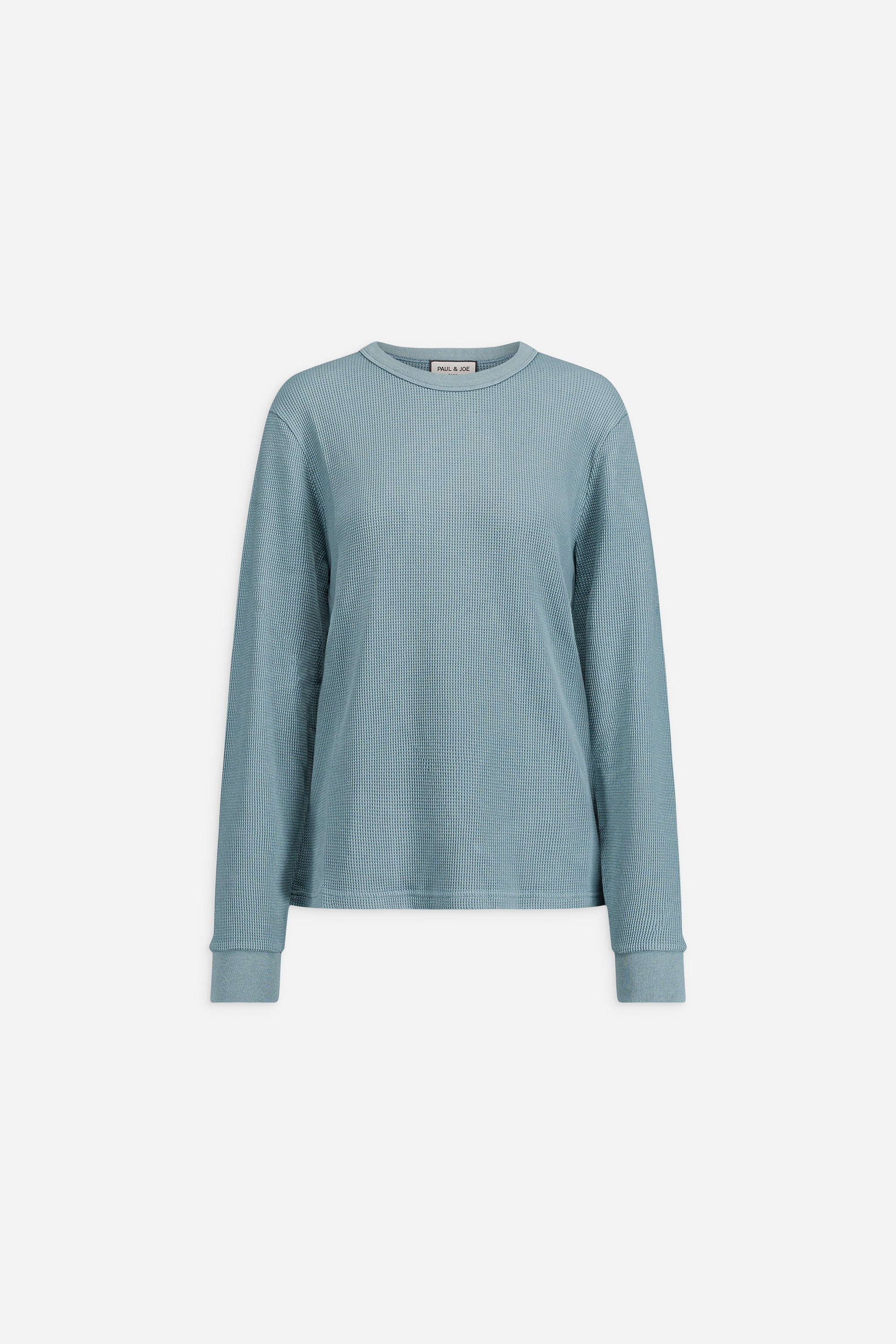 Paul & Joe Hauts tee-shirt Sancti bleu manches longues coton