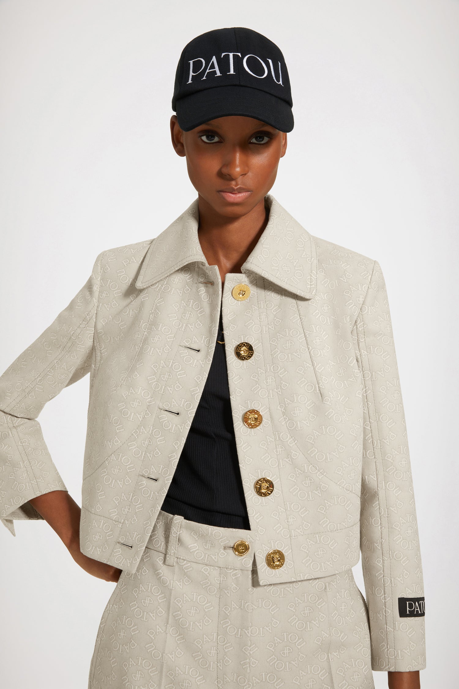 Patou JA029 veste tailleur jacquard Medallion
