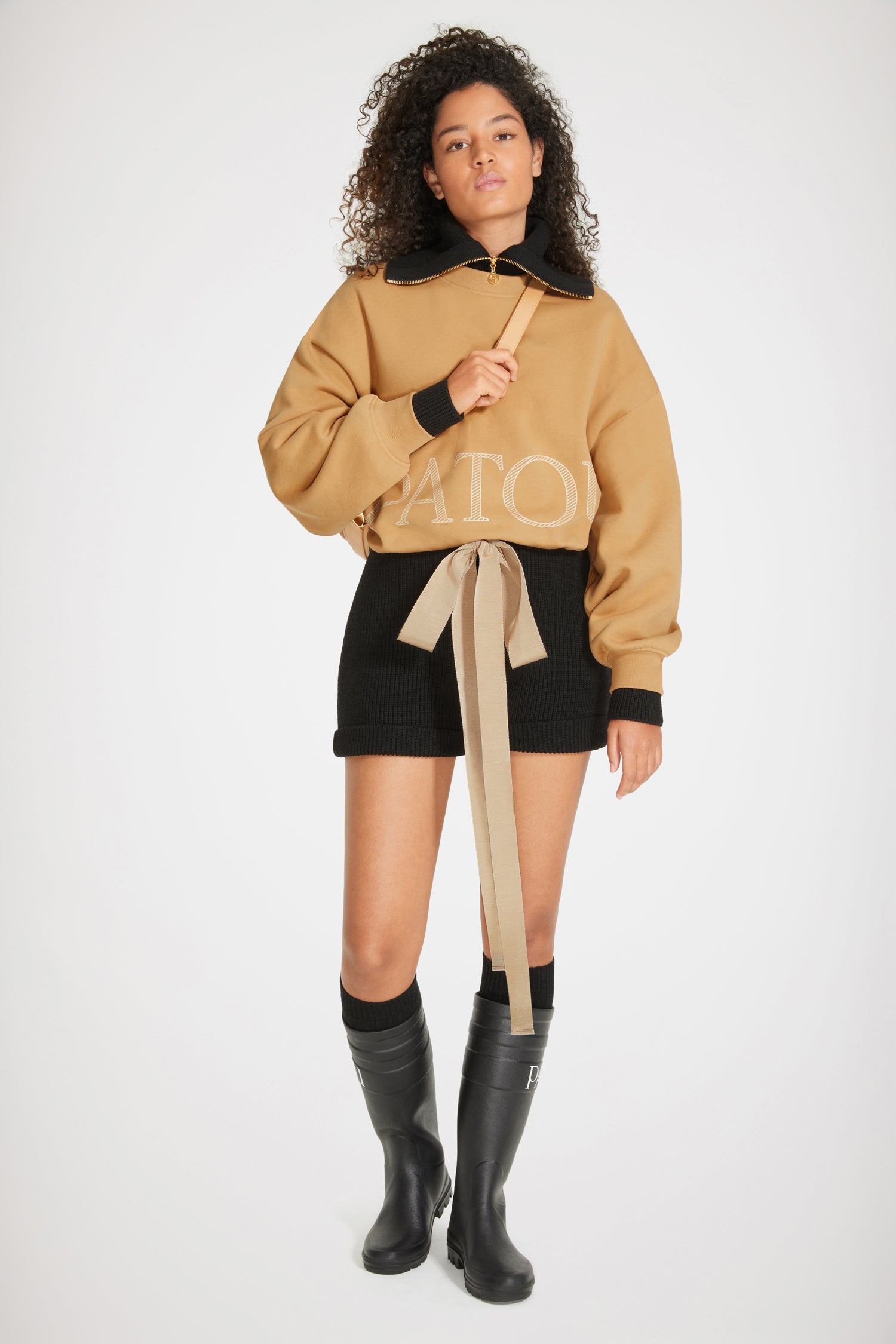 Patou JE054 sweat court coton bio Biscuit