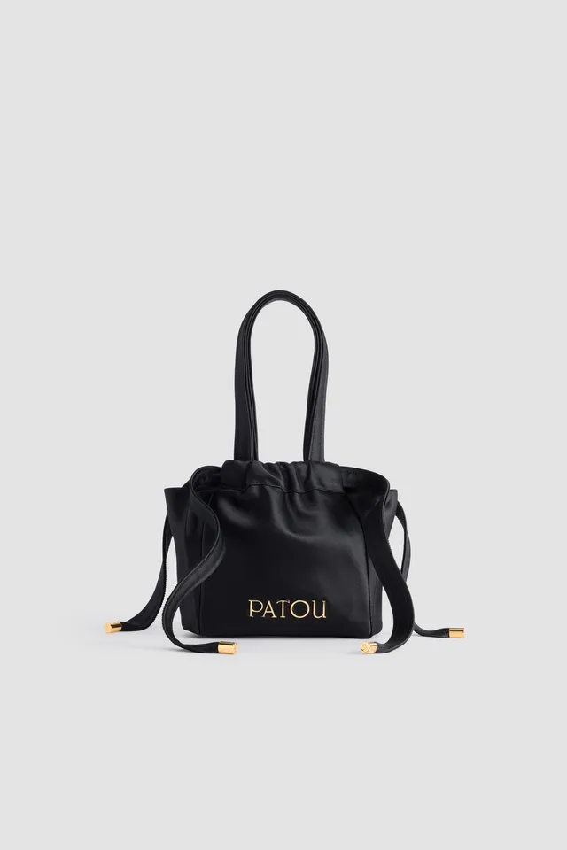 Patou Pouch AC074 pochette satin noir TU recyclé