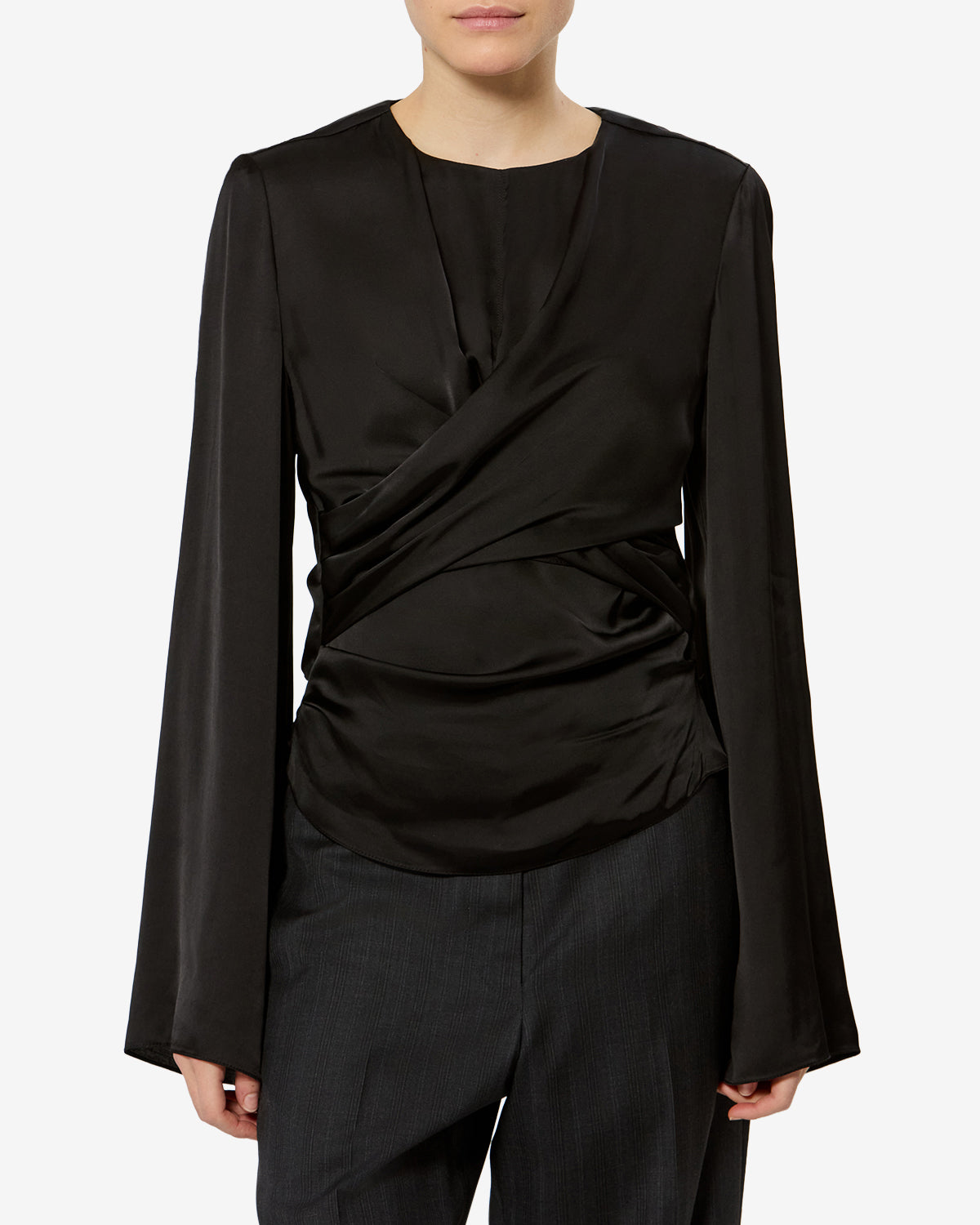 Isabel Marant Neame blouse satin noir