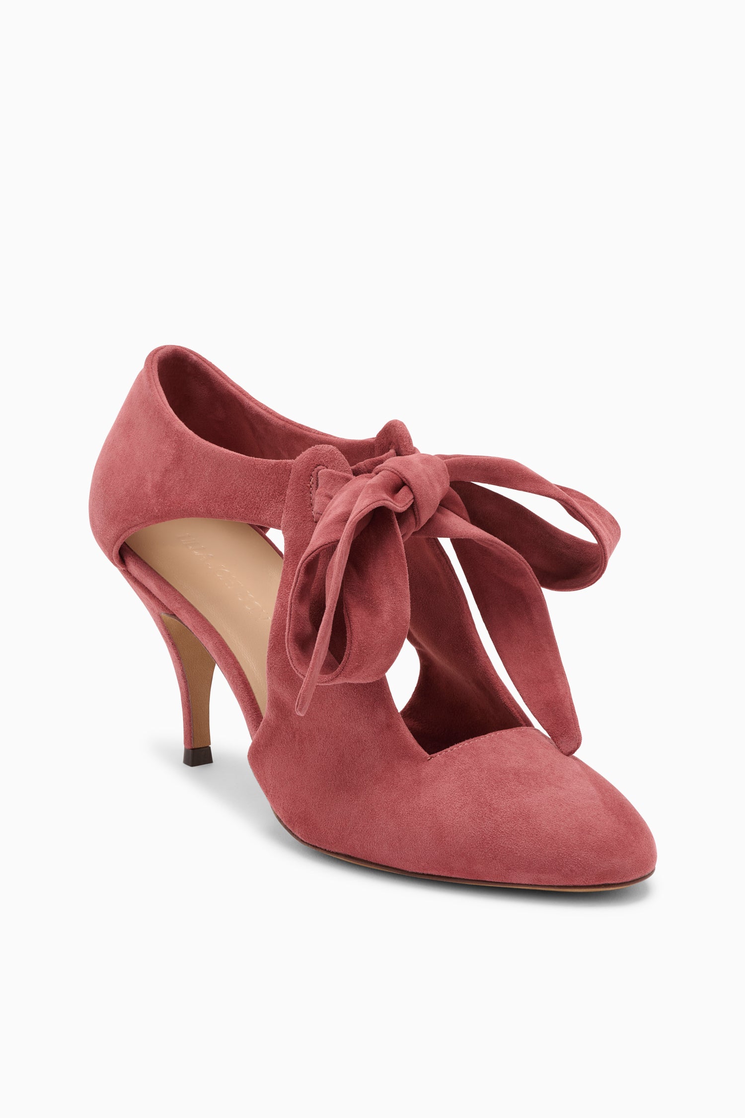 Ulla Johnson Ingrid Escarpins suède Fig nœud 75mm