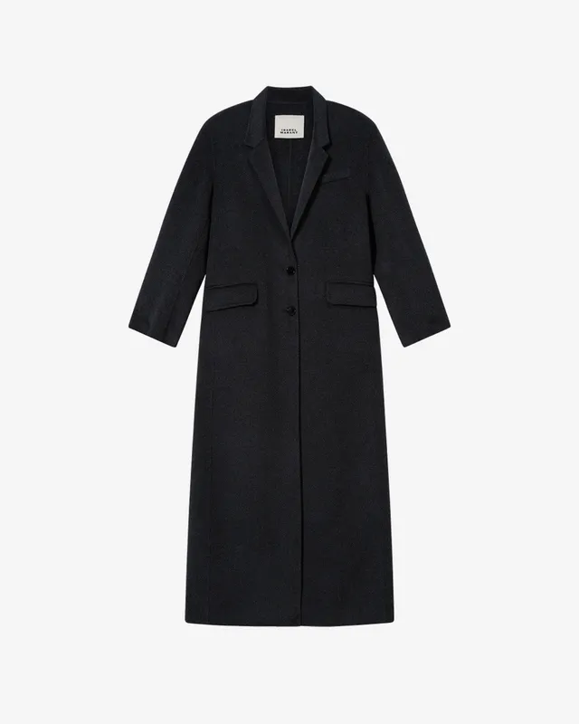 Isabel Marant Clesa manteau laine anthracite