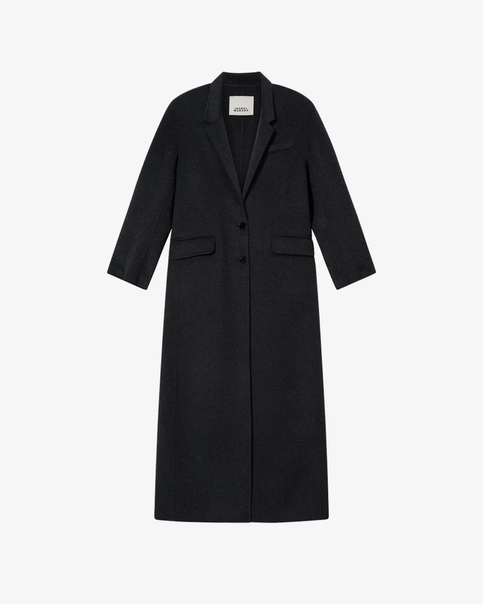 Isabel Marant Clesa manteau laine anthracite