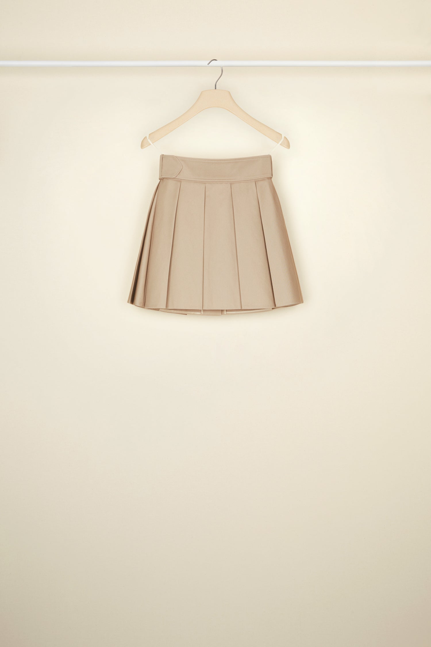 Patou SK024 mini jupe coton bio Parchemin