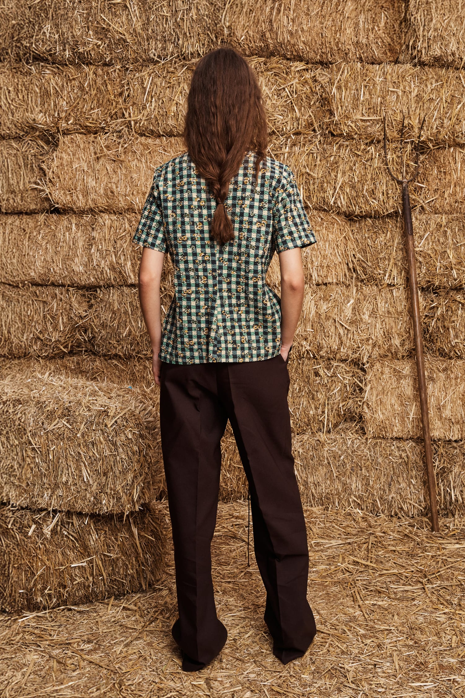 Alemais Outrider Seersucker chemise coton taille 10