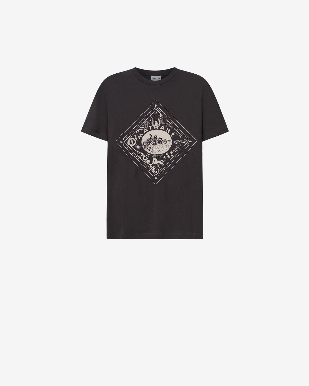Isabel Marant Hiroe t-shirt noir délavé coton loose