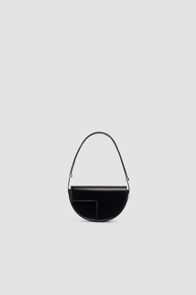 Patou BA024 sac cuir Le Petit Patou Noir Argent