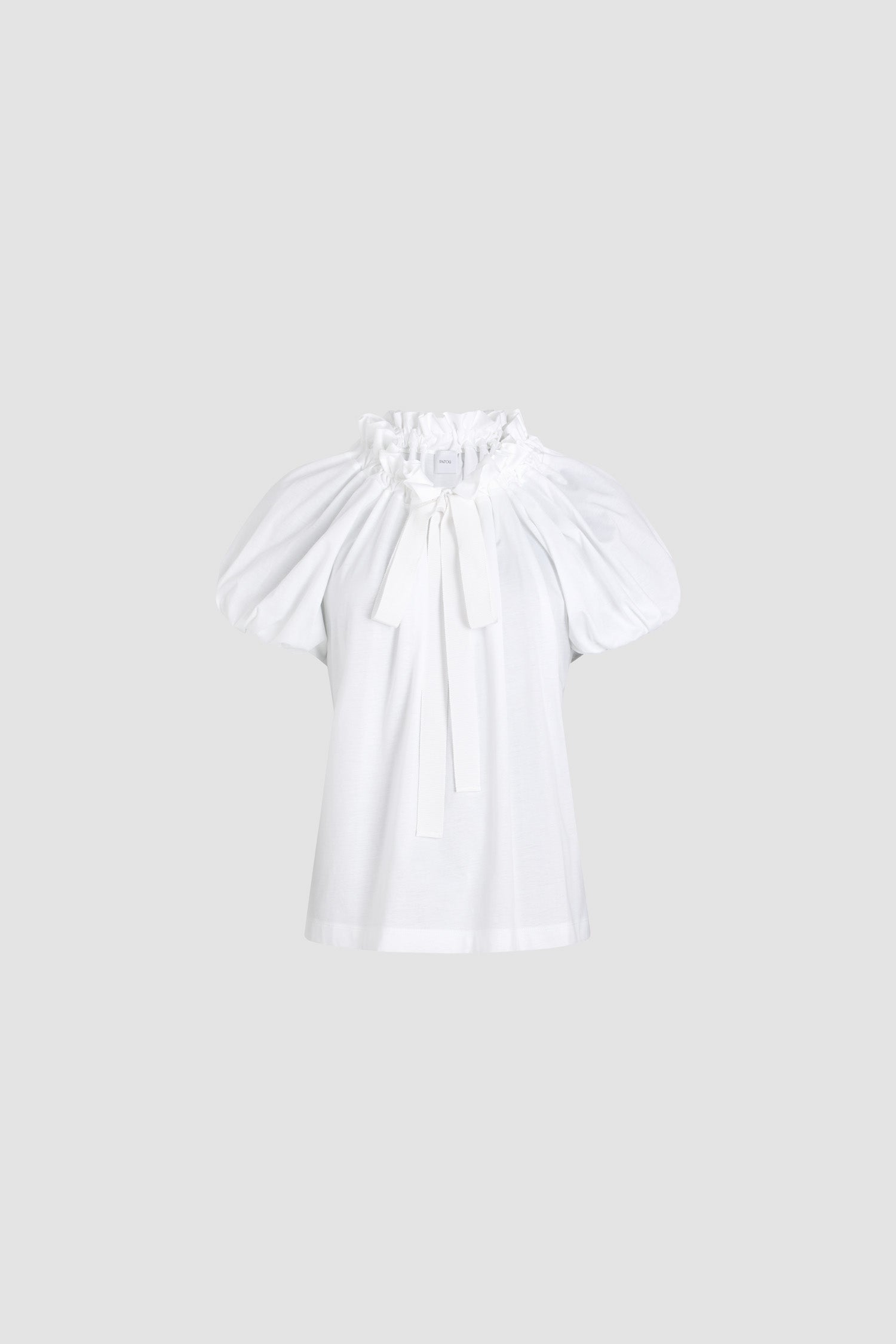 Patou Drawstring P25JE1399999001W t-shirt blanc coton bio