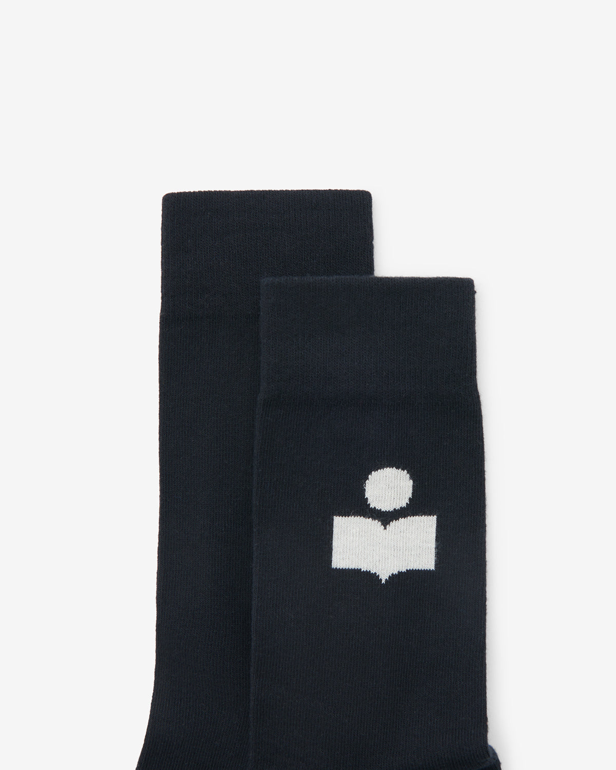 Isabel Marant Siloki chaussettes noir coton logo IM