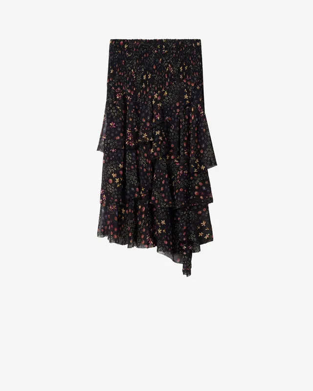 Isabel Marant Brigitte JU0367FA jupe noir écru