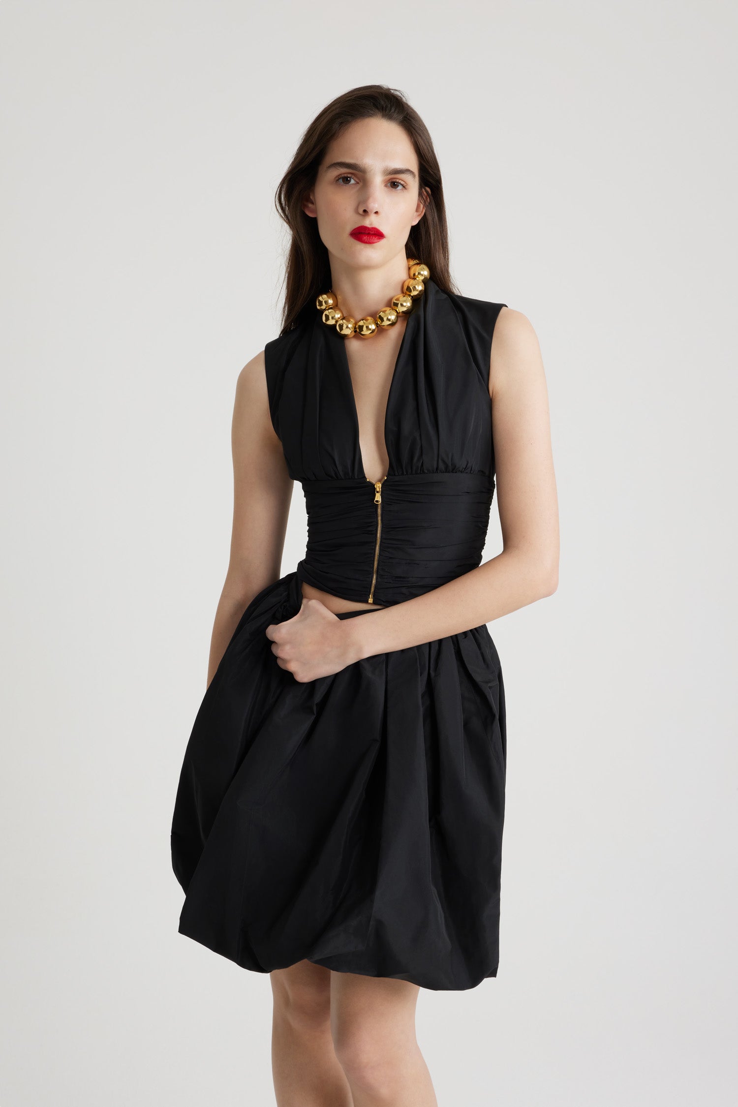 Patou TO0460011999B top noir faille dos nu recycle