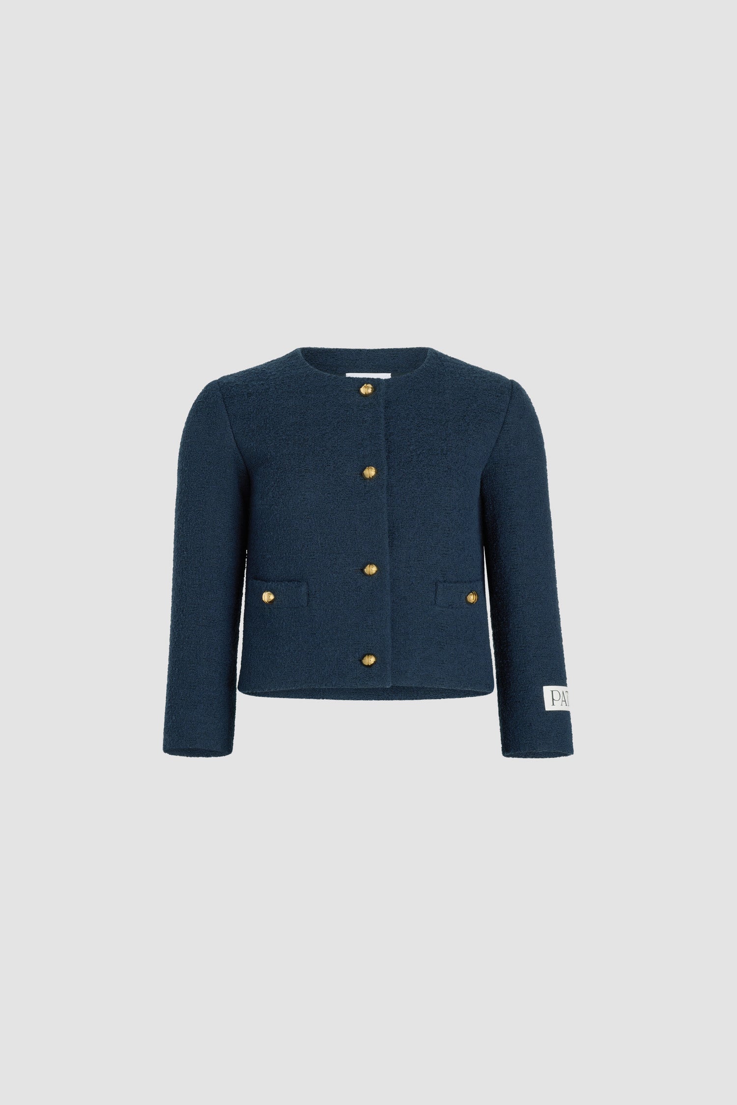 Patou Jackets veste tweed marine 34-44 coton bio