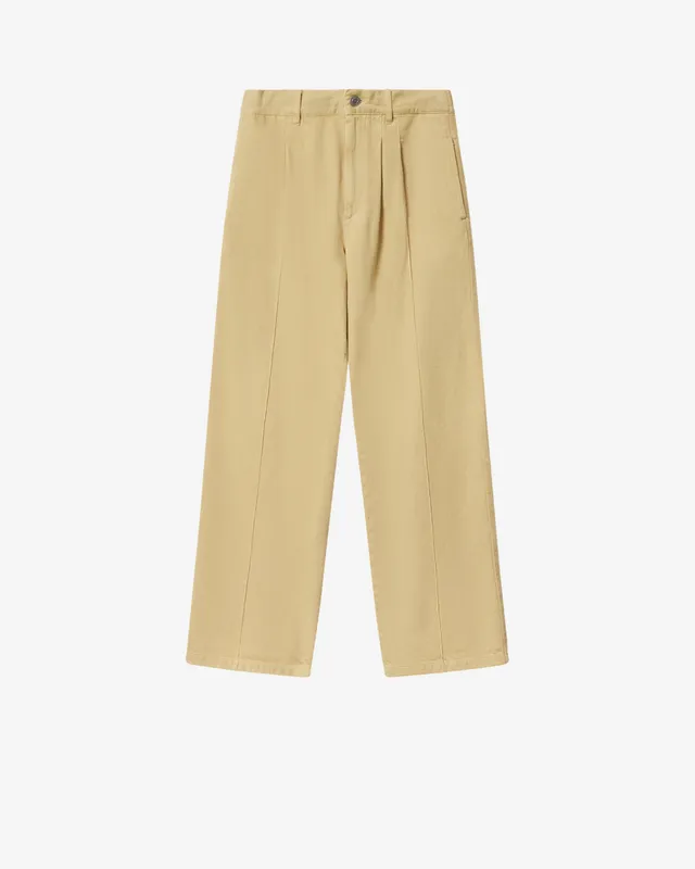 Isabel Marant Kostinur jean jaune coupe loose