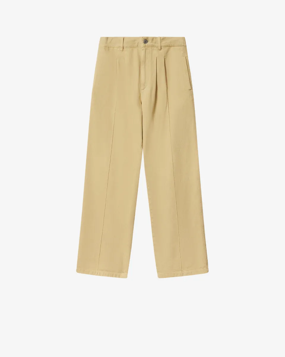 Isabel Marant Kostinur jean jaune coupe loose