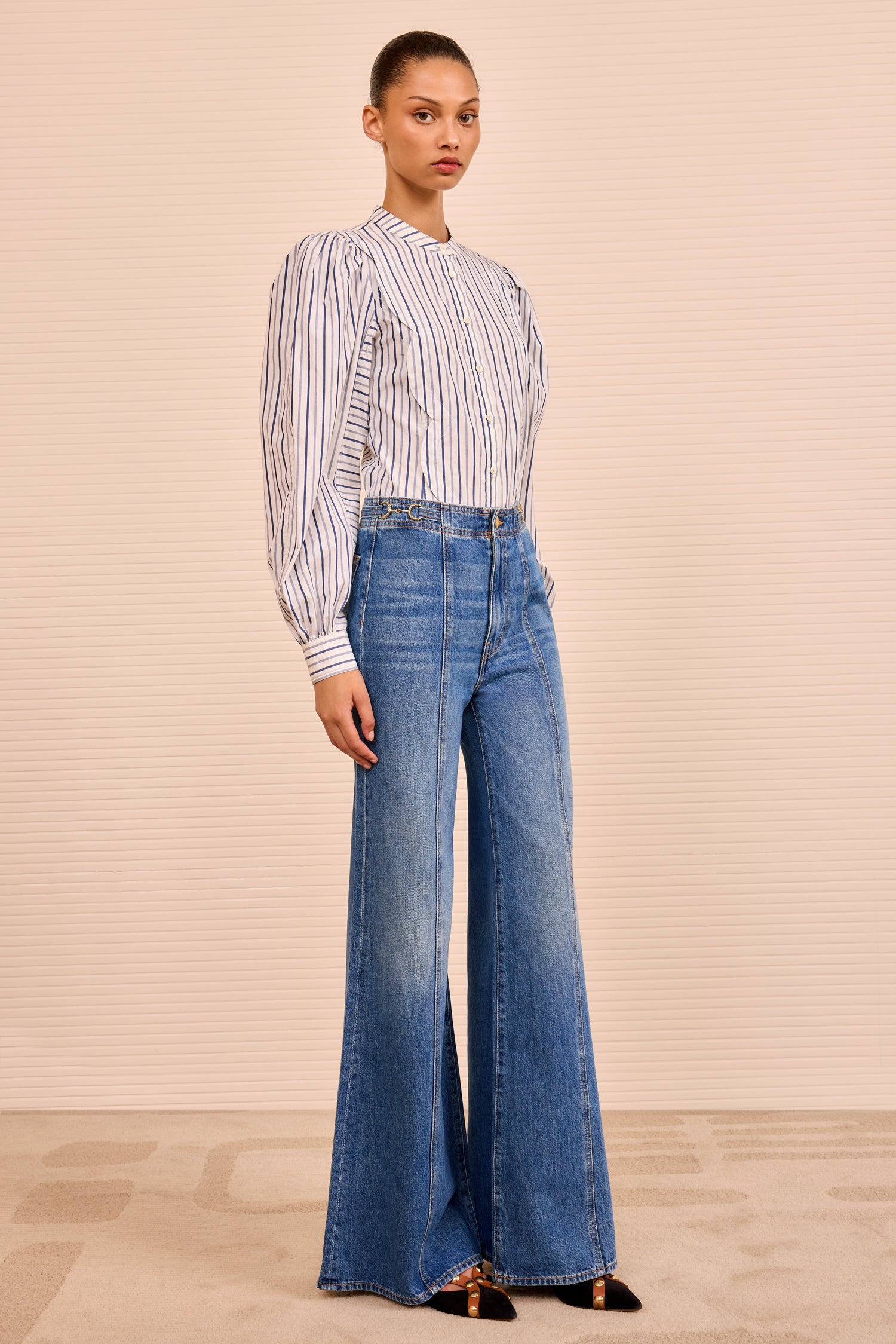 Ulla Johnson Delphine jean flare danube indigo