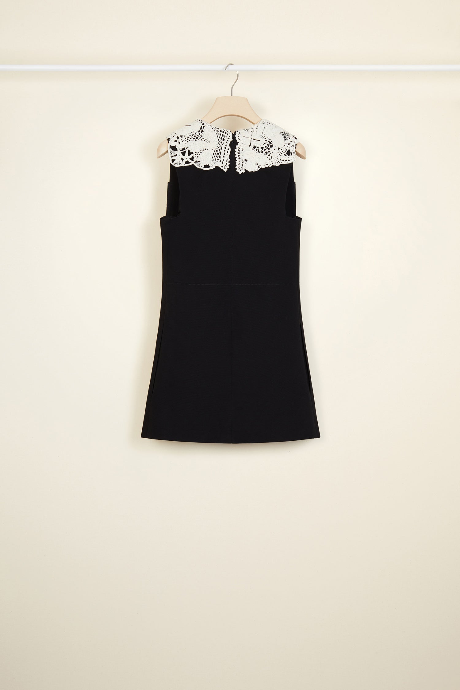 Patou P20DR0030027902B robe safari noire coton Panama