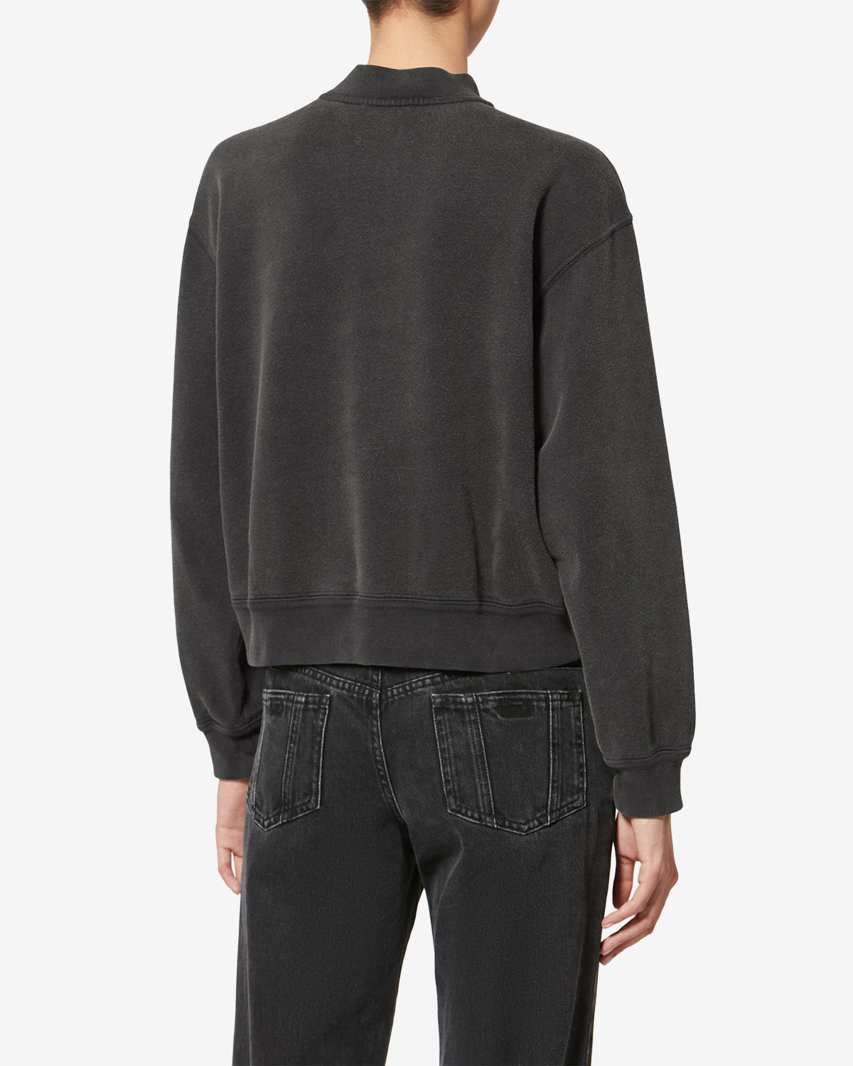 Isabel Marant Simony sweatshirt noir délavé coton