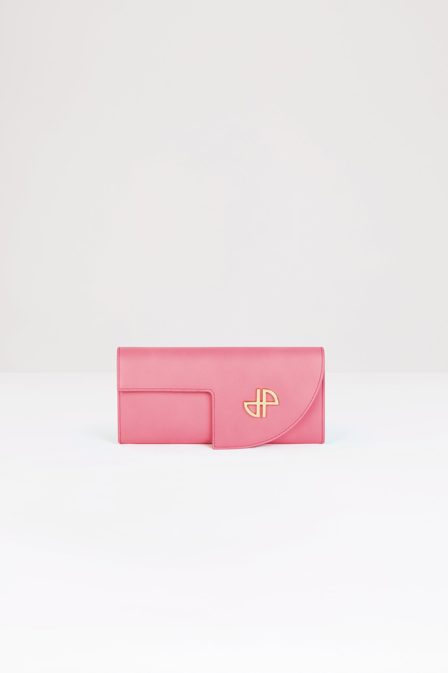 Patou BA011 pochette cuir chaîne rose JP clutch TU