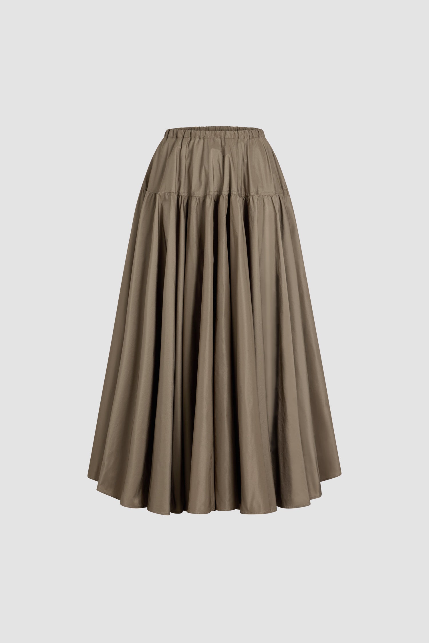 Patou SK080 jupe longue volume mocha faille