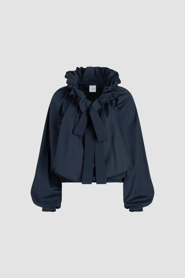 Patou P25TO0170017699N haut Navy Black popeline bio