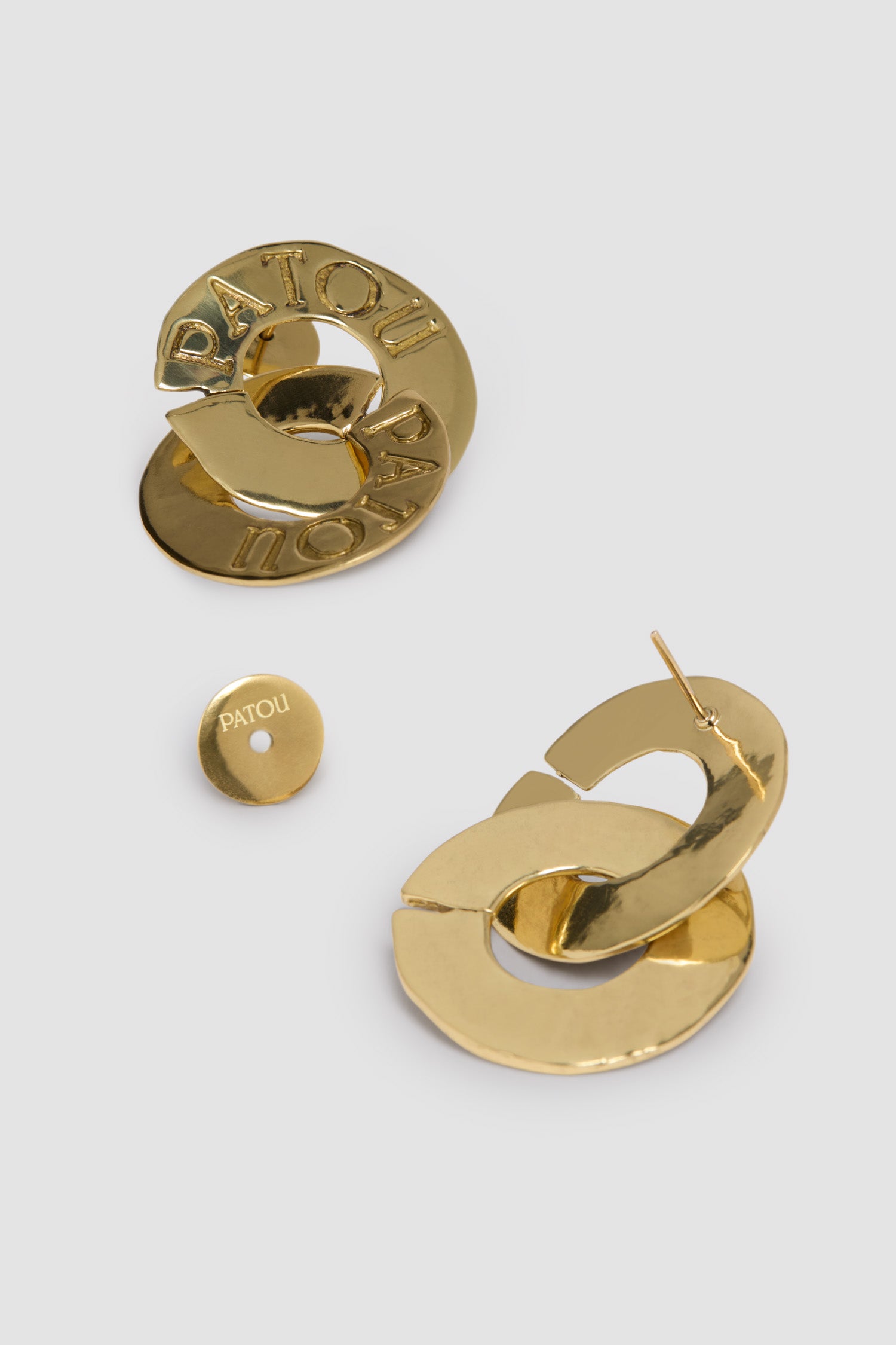 Patou JW094 boucles d'oreilles laiton doré pièces