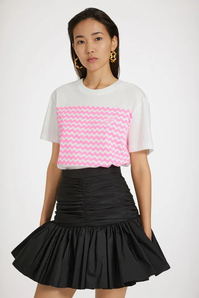 Patou Waves JE113 t-shirt coton bio rose Diago