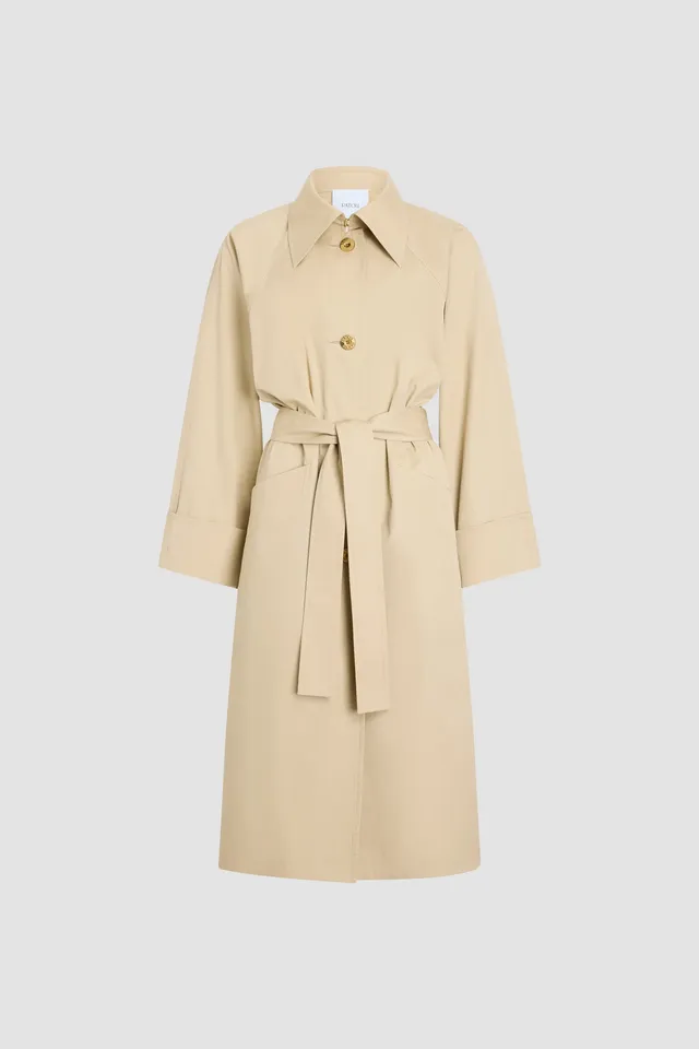 Patou Coats P26OU0480244124B trench Safari Sand