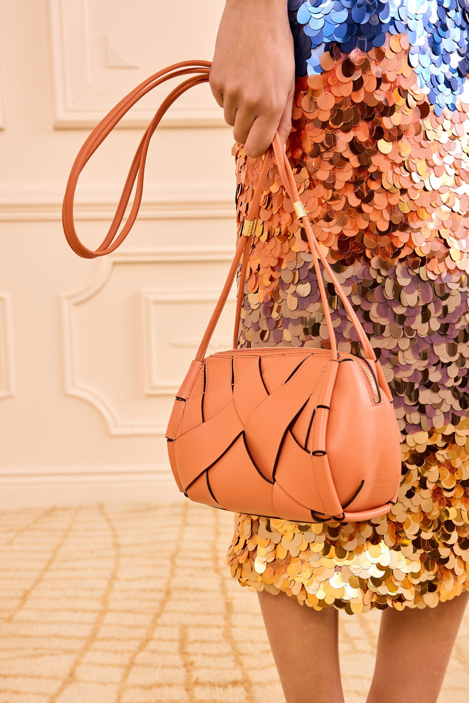 Ulla Johnson Charlotte sac cuir Rose bandoulière