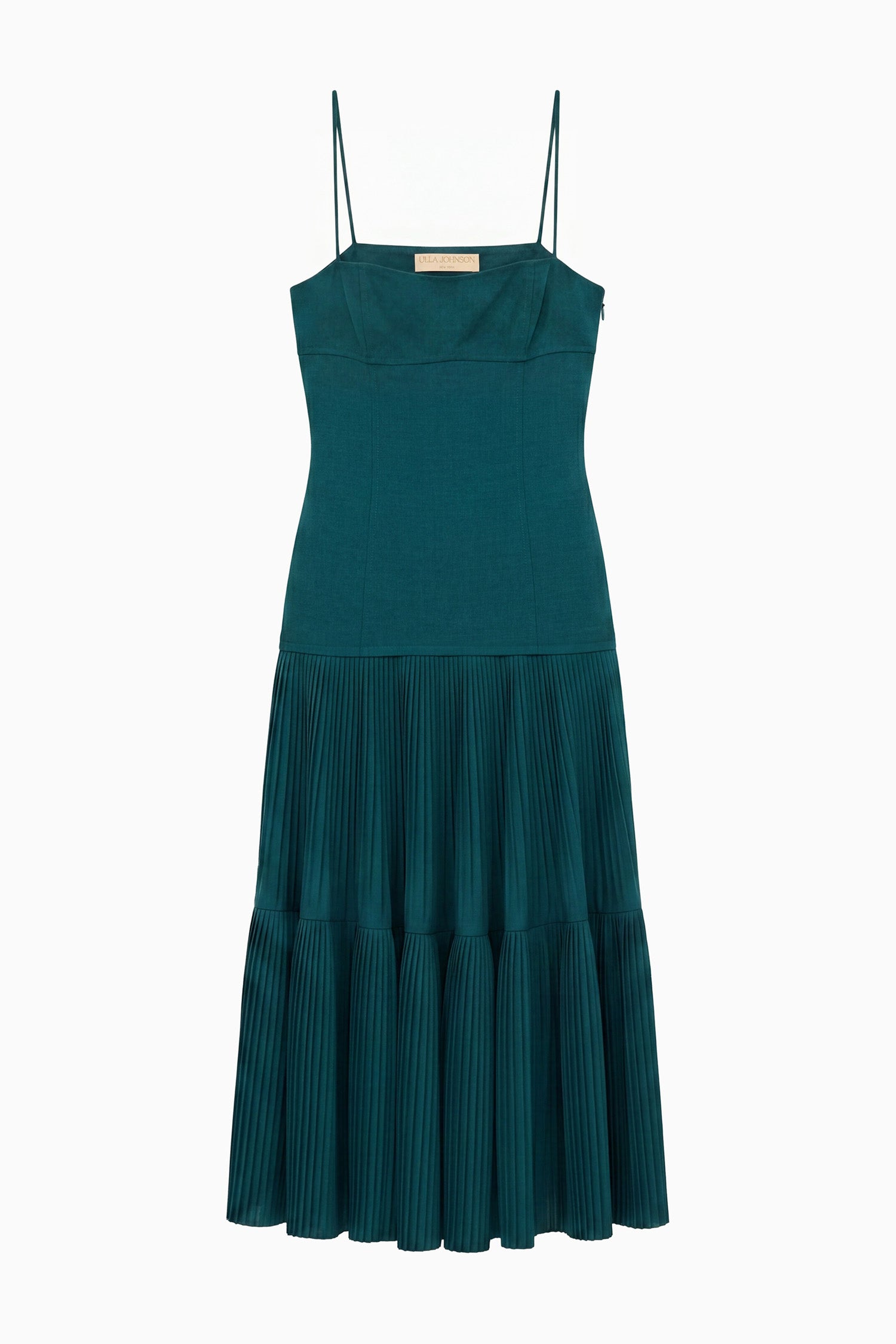 Ulla Johnson Matilda robe midi Verdite verte laine