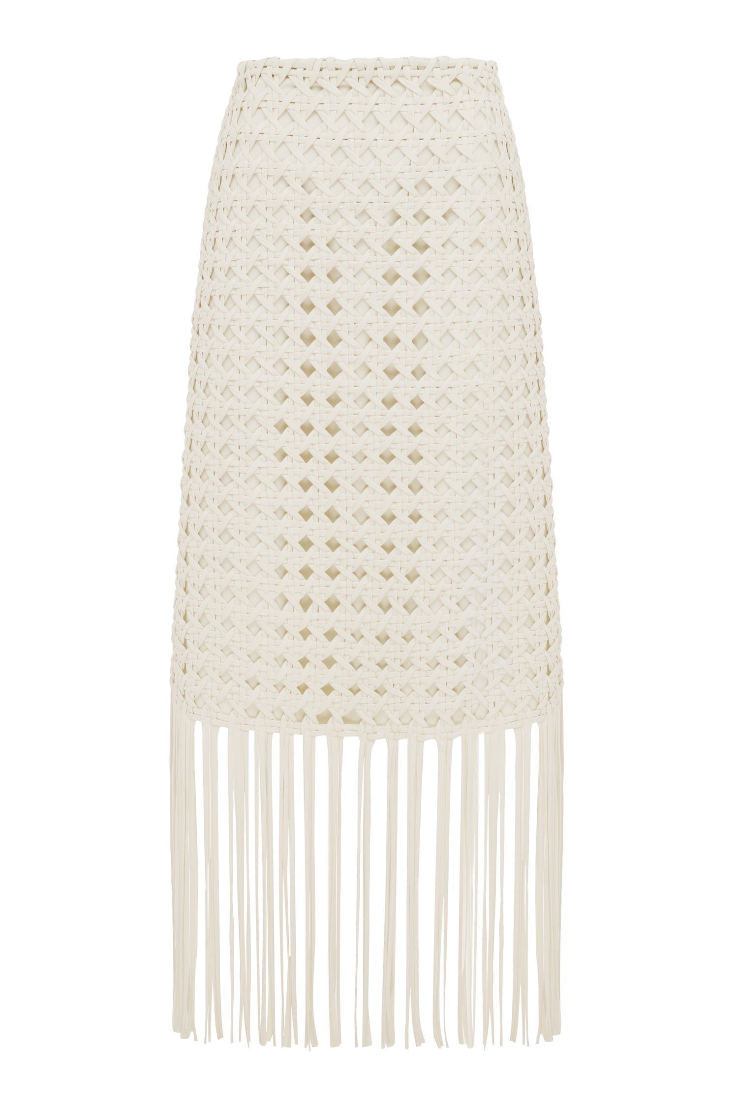 Alemaïs Weave Skirt jupe midi taille 8 viscose lin