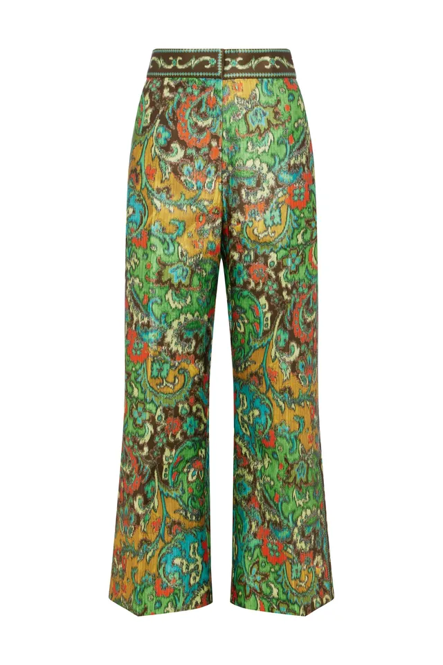 Alemäis Charlotte Pant pantalon flare recyclé imprimé