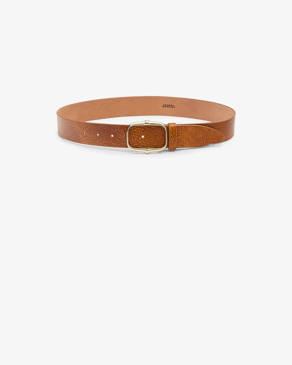 Isabel Marant Holis Ceinture cuir ambre fine