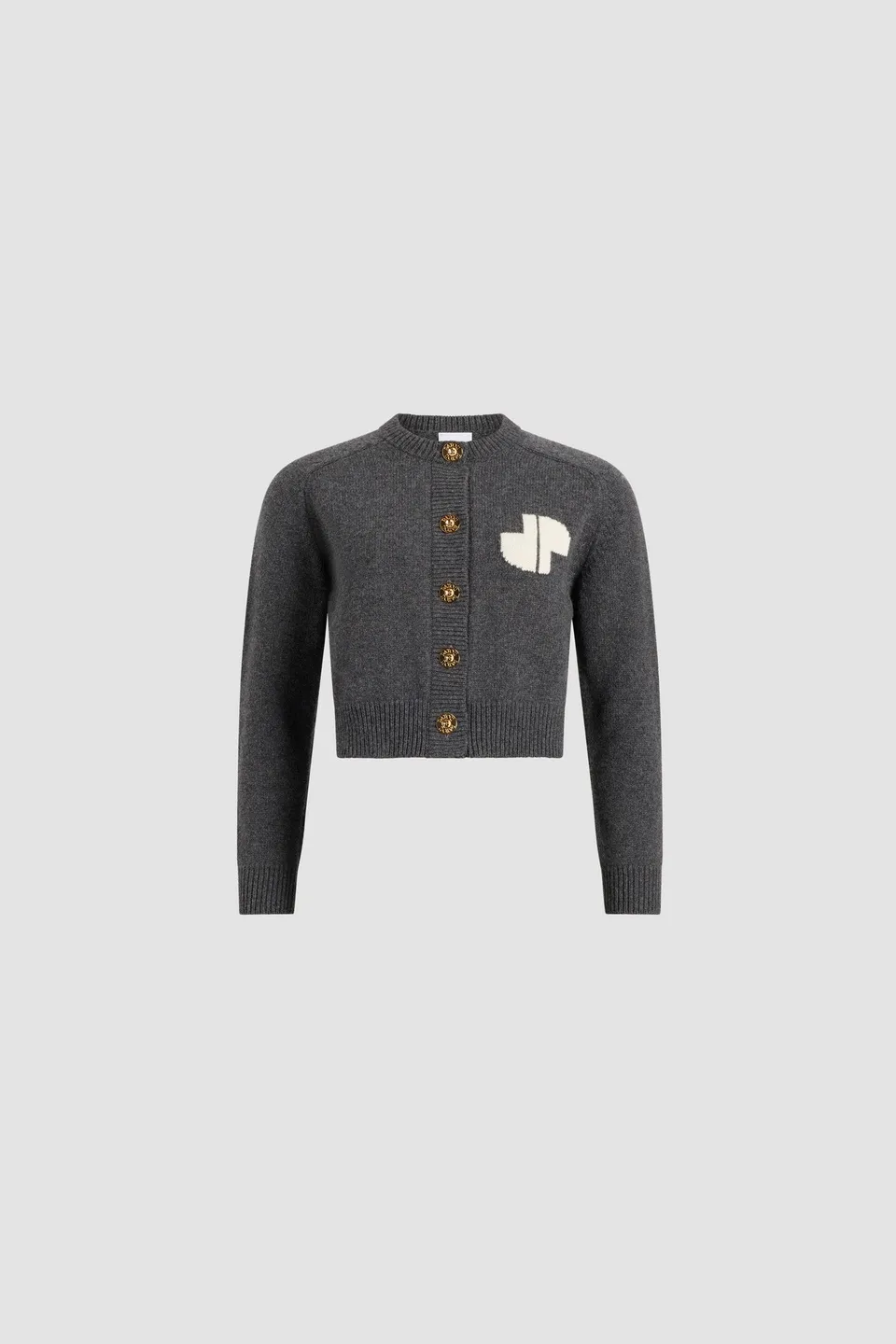 Patou Knitwear cardigan JP intarsia laine cachemire Mercury
