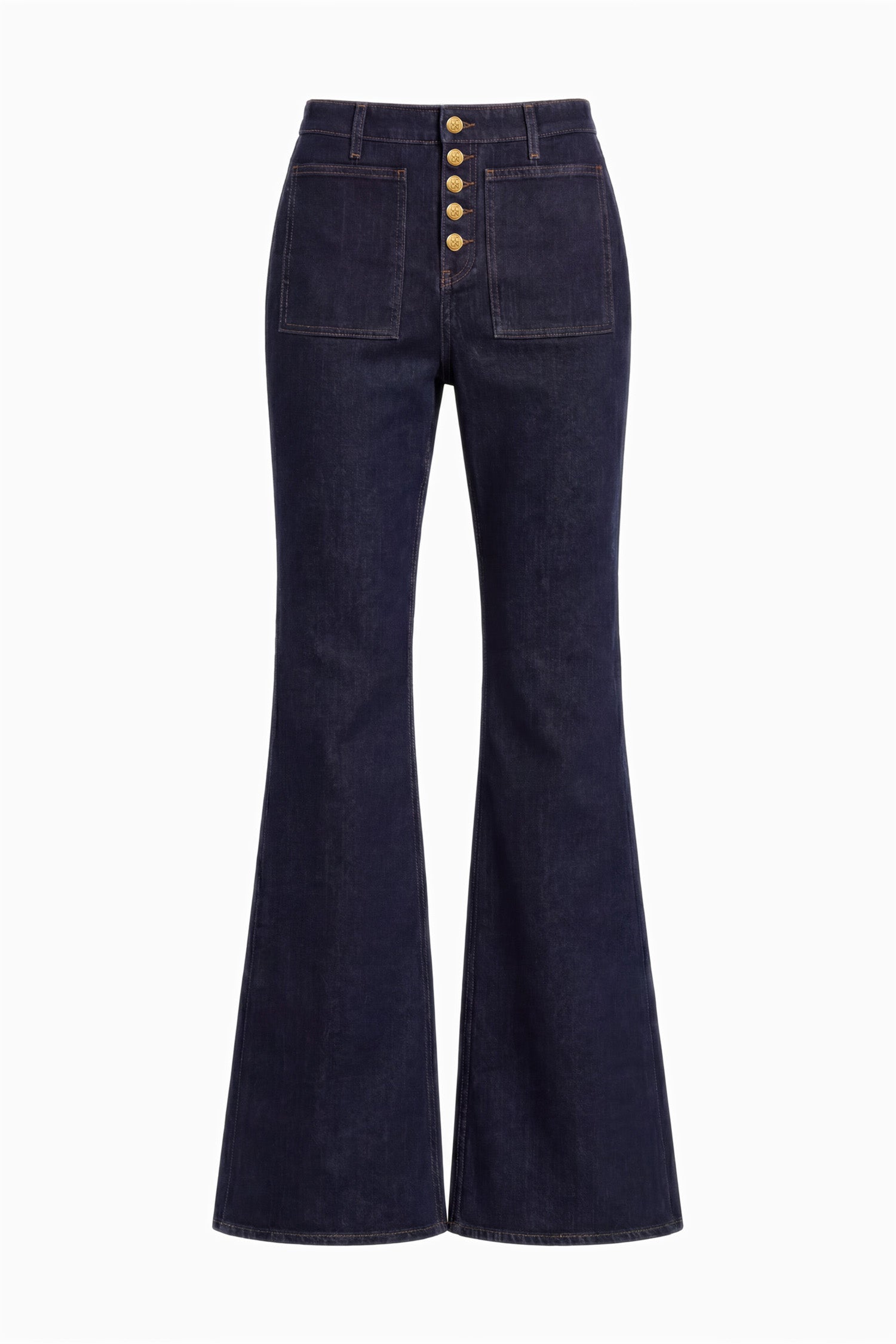 Ulla Johnson Denim Jean Lou Tigris bleu stretch