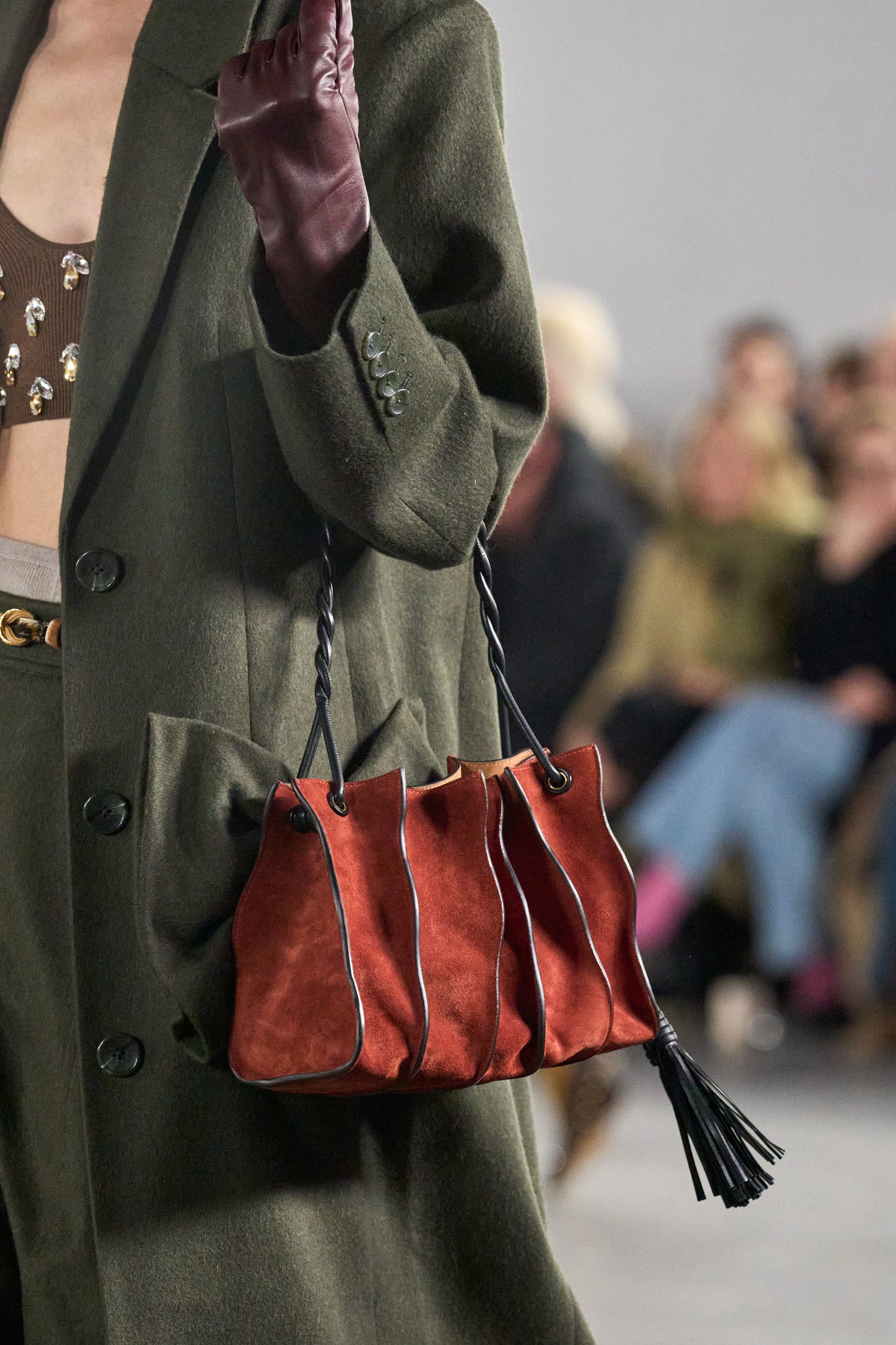 Ulla Johnson Adria sac bandoulière rouille suède