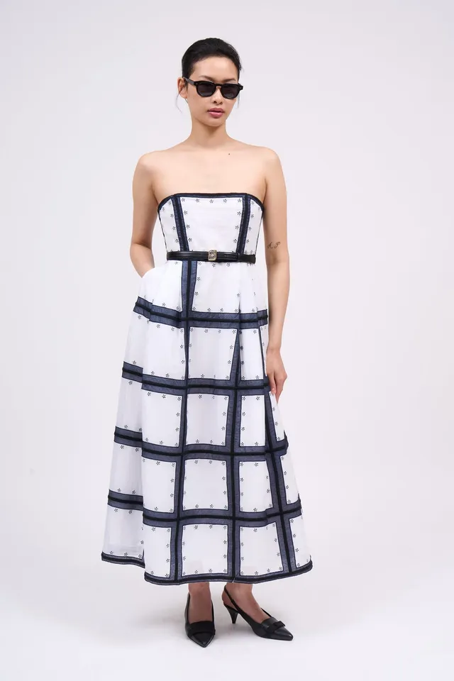 Paul & Joe Robes robe Rivage bustier coton brodé 36