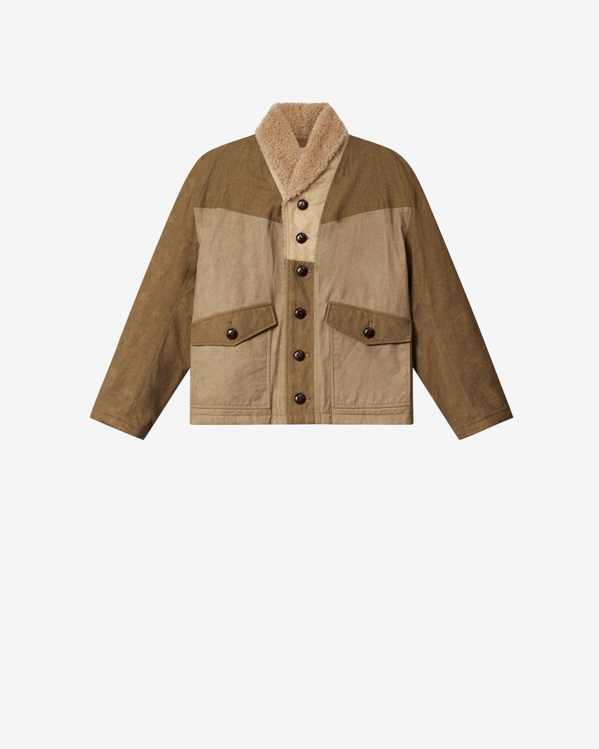 Isabel Marant Toswald manteau coton kaki XS à XL