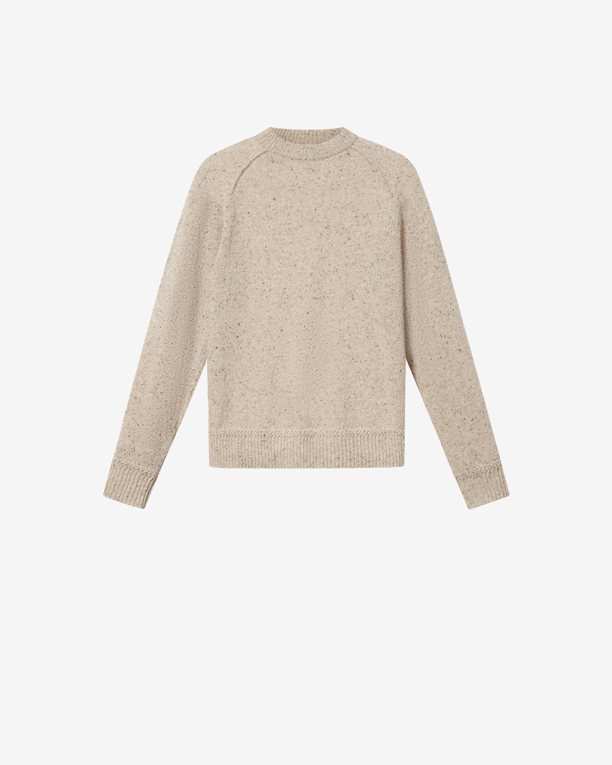 Isabel Marant Koman PU0971HA pull laine beige coupe droite