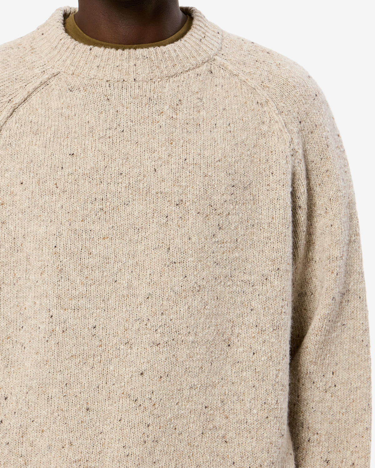 Isabel Marant Koman PU0971HA pull laine beige coupe droite