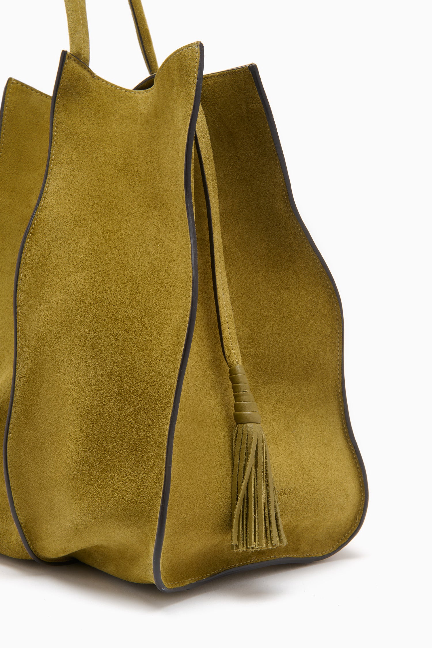 Ulla Johnson Adria Grand Tote Olive Suède Bandoulière